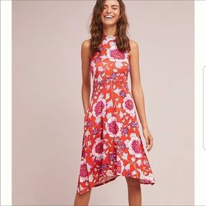 Anthropologie Maeve Clearly Flower Boho Dress